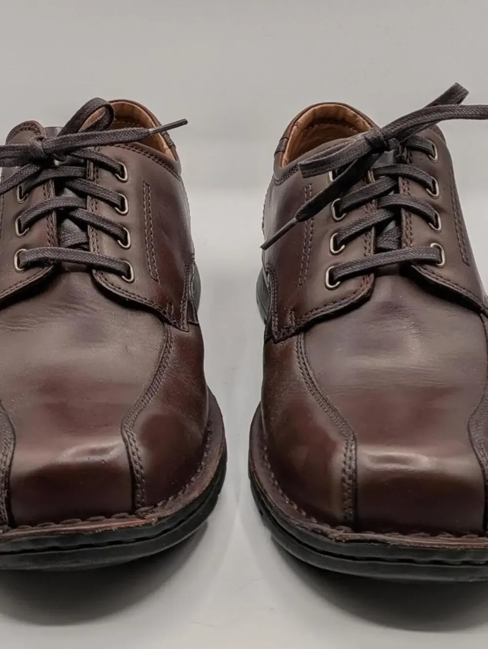 Bostonian Size 11M Chestnut Leather Narrate Walk Oxford Lace Up Dress Shoes